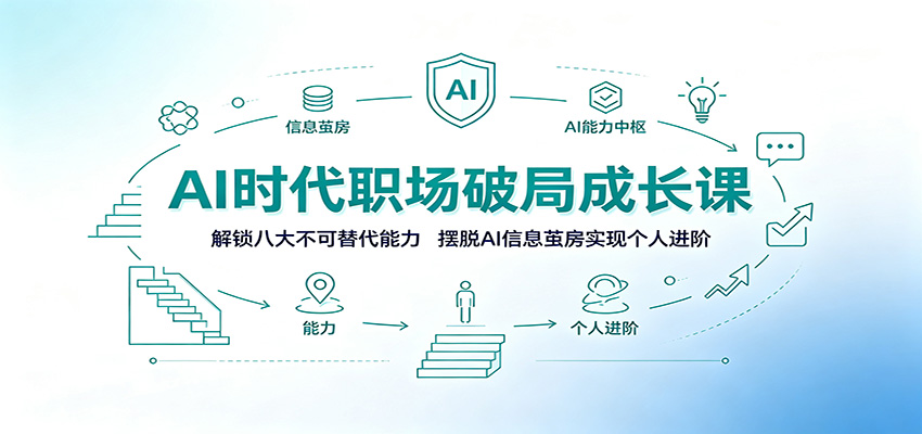 AI时代职场破局成长课：解锁八大不可替代能力，摆脱AI信息茧房实现个人进阶-niguangts
