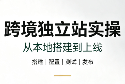 跨境独立站实操：从本地搭建到上线-niguangts