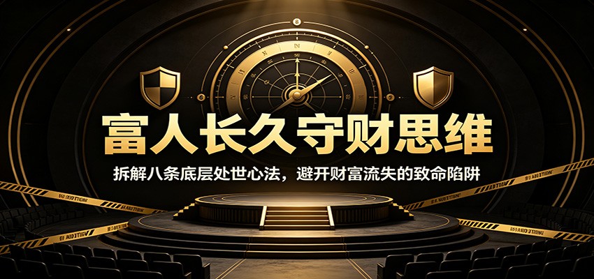 富人长久守财思维：拆解八条底层处世心法，避开财富流失的致命陷阱-niguangts