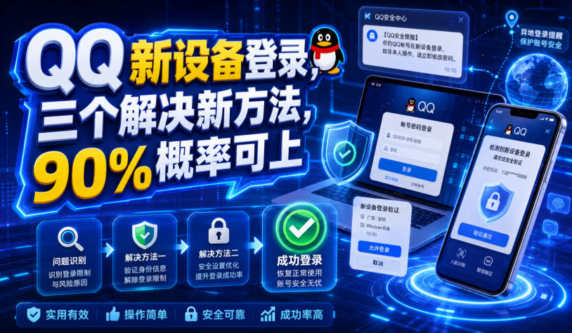 QQ新设备登录，三个解决新方法，90%概率可上-niguangts