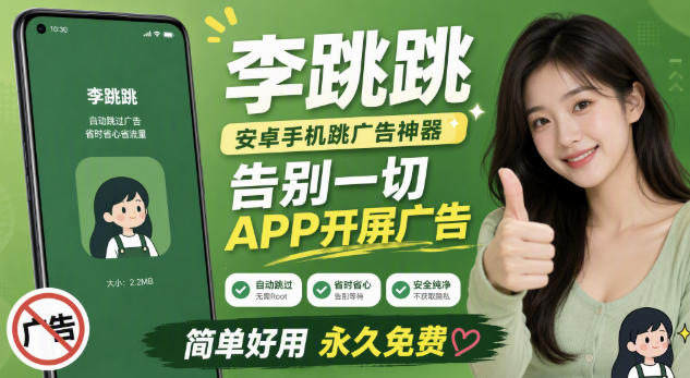 李跳跳内置规则版，安卓手机拒绝app开屏广告，让app更干净-niguangts