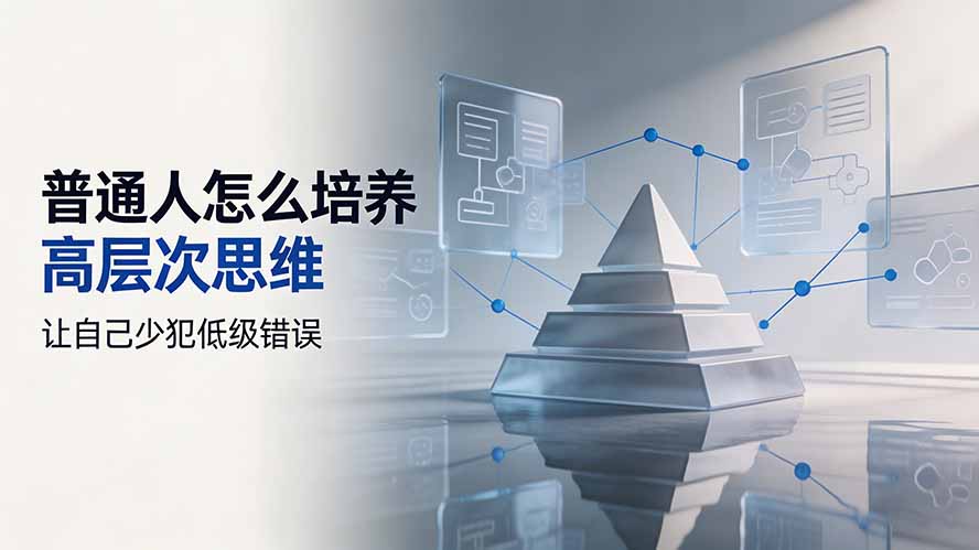 付费文章：普通人怎么培养高层次思维，让自己少犯低级错误-niguangts