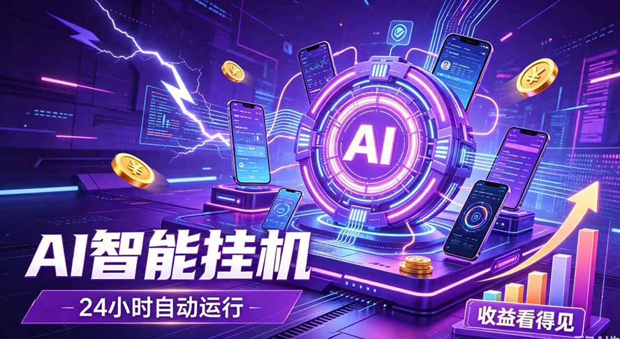 AI智能广告挂机，躺赚新模式 设备托管运行，解放双手持续变现-niguangts